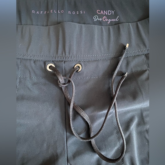 RAFFAELLO ROSSI Black Track Pants - Picture 2 of 10